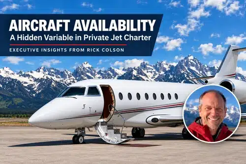 Private jet aircraft availability explained by Rick Colson of New Flight Charters